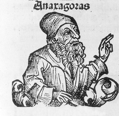 Portrait of Anaxagoras of Clazomenes. Greek Philosopher (500 to 428 BC). 19th Century Engraving by Unknown artist