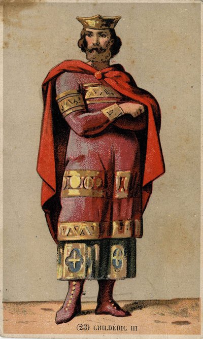 Portrait of Childerick III (died 755), last Merovingian king. by Unknown artist