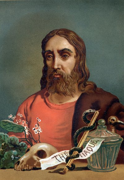 Portrait of Claude Galien (Klaudios Galenos or Claudio Galeno or Claudius Galenus or Galen, c. 131 - c. 201), Greek physician. from 