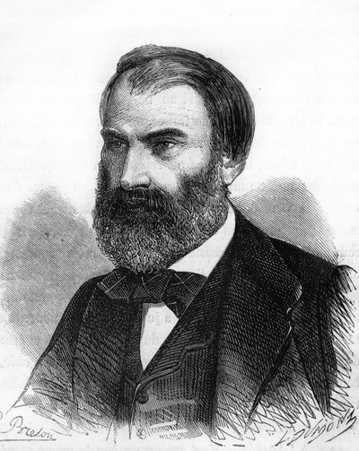 Portrait of Eugène Pelletan, French politician (1813 to 1884). by Unknown artist