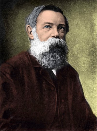 Portrait of Friedrich Engels, German Socialist Theorist and Politician by Unknown artist