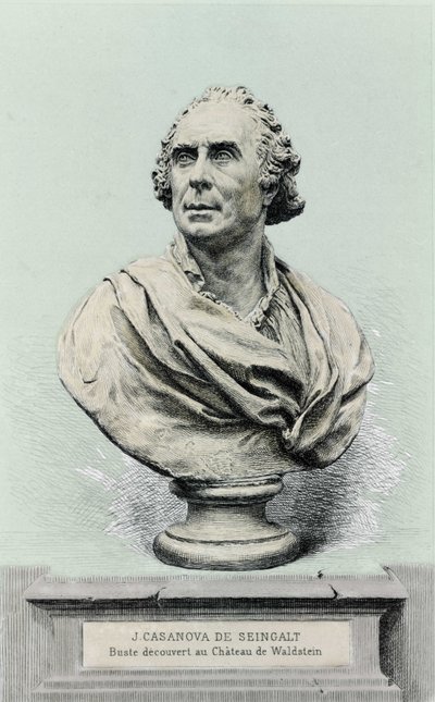 Portrait of Giovanni Giacomo Casanova, Italian adventurer and writer by Unknown artist