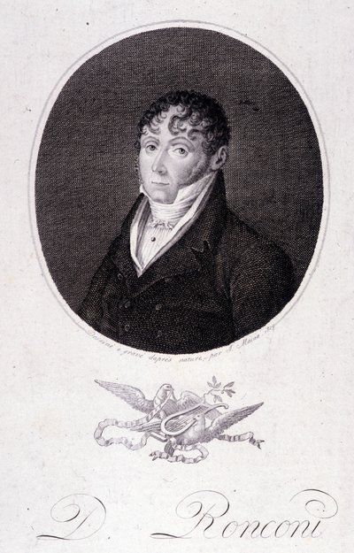 Portrait of Italian tenor Domenico Ronconi by Unknown artist