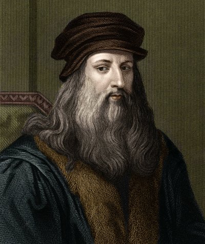 Portrait of Leonardo da Vinci (1452-1519), Italian painter. by Unknown artist
