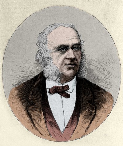 Portrait of Paul Broca (1824-1880), French surgeon and anthropologist by Unknown artist