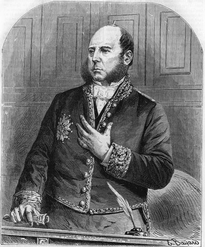 Portrait of Pierre Jules Baroche in the legislature in 1861. French politician (1802-1870) by Unknown artist