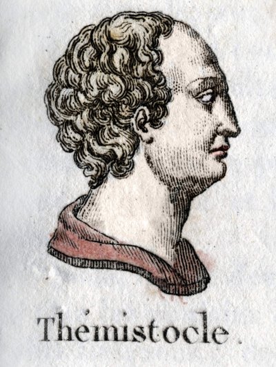 Portrait of Themistocles, Greek statesman and general (c. 525 BC - c. 460 BC). Engraving from 1822. by Unknown artist