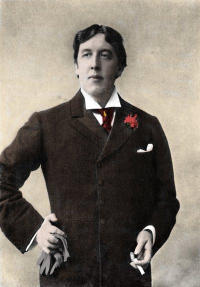 Portrait of writer Oscar Wilde. 19th century photograph by Unknown artist