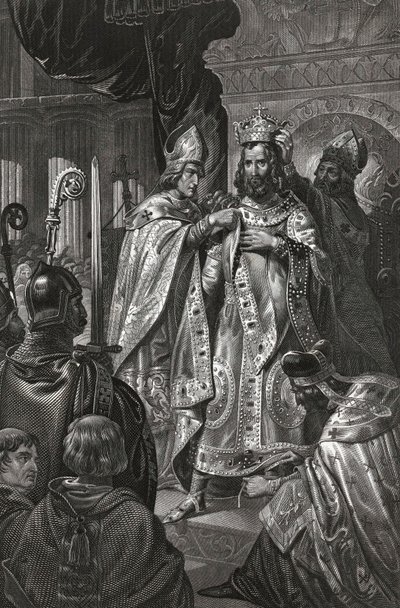 The Coronation of Baldwin I on Christmas Day 1100 by Unknown artist