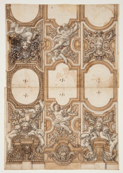 Project for Ceiling Decoration by Unknown, Italian