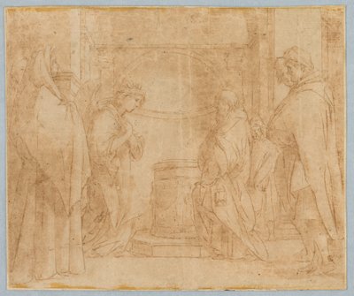Copy after Annunciation of the Angel to Zechariah, 1538–1600 by Unknown artistUnknown artist