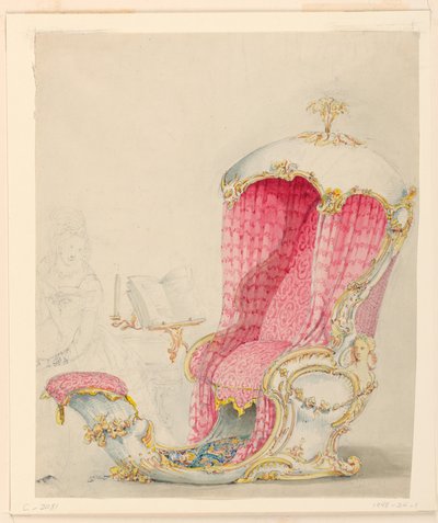 Design for a Chaise Lounge, ca. 1810 by Unknown artistUnknown artist