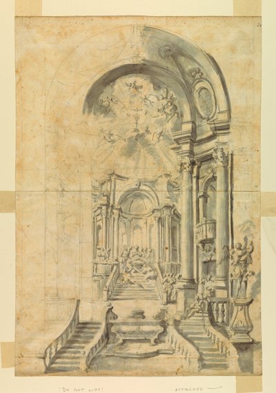 Design for a Church Festival Setting, ca. 1700 by Unknown artistUnknown artist