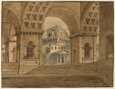 Stage Design, View of Town from Palace by Unknown artistUnknown artist