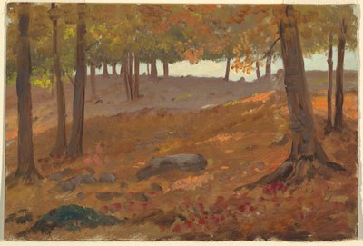 Woods in Autumn by Unknown artistUnknown artist