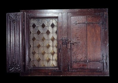15th Century Wooden Shutter Window, Paris, Musee De Cluny by Unknown artist
