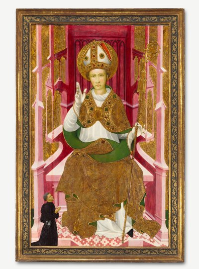 A Bishop Saint with a Donor (Saint Louis of Toulouse?) by Unknown artist
