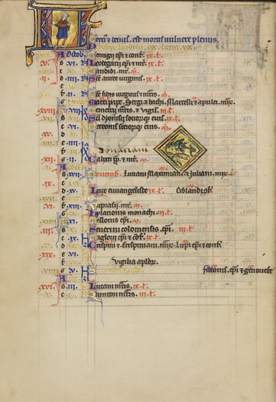 A Man Sowing; Zodiacal Sign of Scorpio by Unknown artist