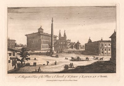 A Perspective View of the Place & Church of St. John of Lateran at Rome by Unknown artist