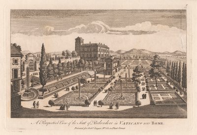 A Perspective View of the Seat of Belvedere in Vaticano near Rome by Unknown artist