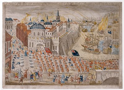 A Prospect of Town and Harbour of the Havannah taken by the Earl of Albemarle and Sir George Pocock on August 13th by Unknown artist
