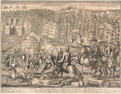 A View of the Battle of Culloden in Scotland, 1746 by Unknown