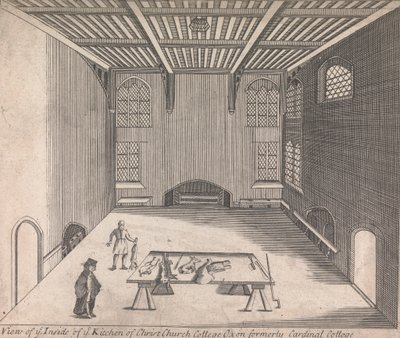 A View of the Inside of the Kitchen of Christ Church College, Oxon formerly Cardinal College; [not numbered] (Volume One) by Unknown artist
