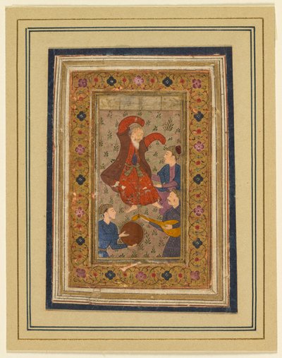 A Dancing Dervish and Three Musicians, from a Divan (Collected Poems) of Urfi by Unknown artist