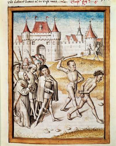 A Man is Led to Torment (Miniature from a German Translation of Bidpai