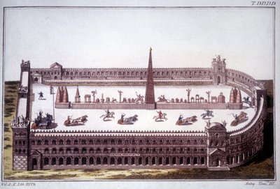 A tank race at Cirque Maxime (Circo Massimo) by Unknown artist