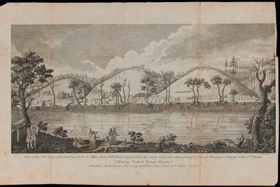 A view of the River Hudson near Stillwater, upstate New York by Unknown artist