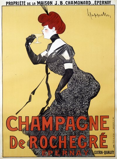 Advertising poster for Champagne de Rochegre - by Leonetto Cappiello (1875-1942), late 19th century by Unknown artist