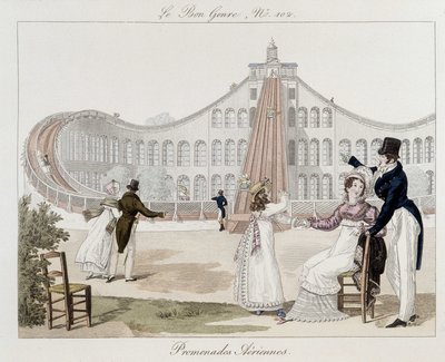 Air walks: roller coaster - in Le Bon genre, No. 102, early 19th century by Unknown artist