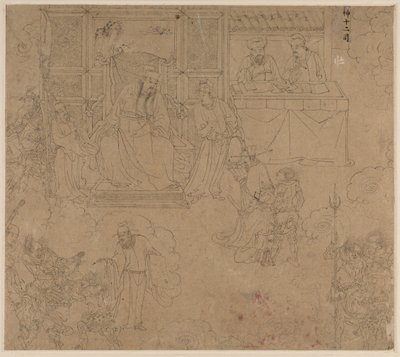 Album of Daoist and Buddhist Themes: Kings of Hells: Leaf 27 by Unknown artist