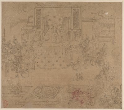 Album of Daoist and Buddhist Themes: Kings of Hells: Leaf 30 by Unknown artist