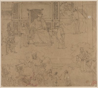 Album of Daoist and Buddhist Themes: Kings of Hells: Leaf 33 by Unknown artist