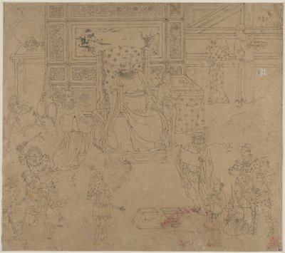 Album of Daoist and Buddhist Themes: Kings of Hells: Leaf 34 by Unknown artist