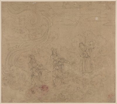 Album of Daoist and Buddhist Themes: Procession of Daoist Deities: Leaf 17 by Unknown artist