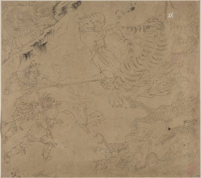 Album of Daoist and Buddhist Themes: Search the Mountain: Leaf 44 by Unknown artist