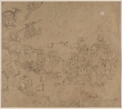 Album of Daoist and Buddhist Themes: Search the Mountain: Leaf 45 by Unknown artist