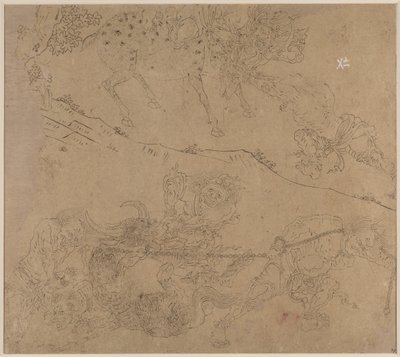 Album of Daoist and Buddhist Themes: Search the Mountain: Leaf 47 by Unknown artist