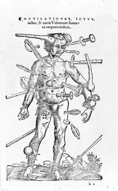 All kinds of traumatic war injuries by Unknown artist