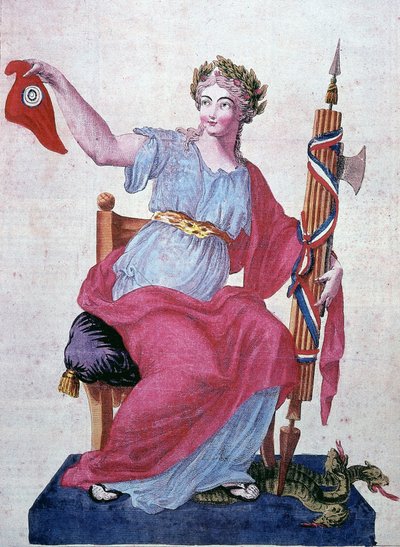 Allegory of the Republic and Freedom with the Phrygian Cap by Unknown artist