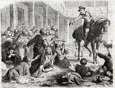 Alphonse by Ornano 1548-1610 During the Plague of Bordeaux 1604 - engraving of 1860 by Unknown artist