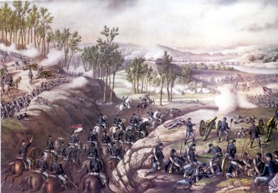 American Civil War: Battle of Resaca (Georgia) May 13-15, 1864 (engraving of the 19th century) by Unknown artist