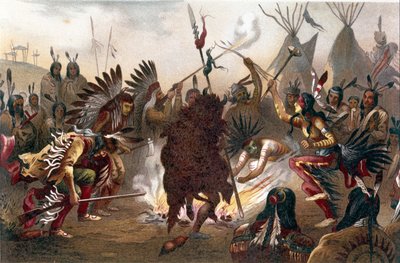 American Indian Ritual: Sioux War Dance by Unknown artist
