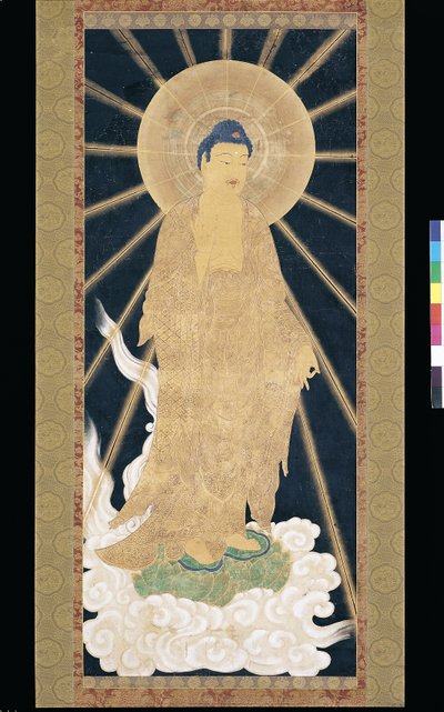 Amitabha (Amida) Triad Descending From Heaven by Unknown artist