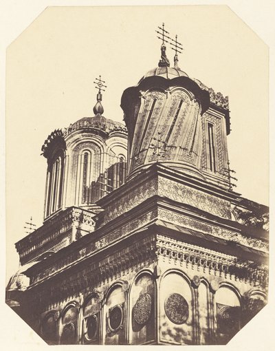 Angled View of Church Towers by Unknown artist