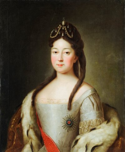 Portrait of the Tsarevna Anna Petrovna of Russia (1708-1728), the Daughter of Emperor Peter I of Russia by Unknown artist