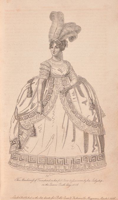 Anne Townshend, Marchioness Townshend in Full Court Dress by Unknown artist